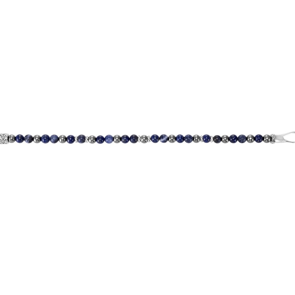 John Hardy Men's Lapis Lazuli, Sodalite Hematite Bracelet - Picture 3 of 4